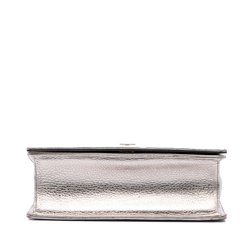 Medium Metallic Calfskin Diorama Flap - Image 3