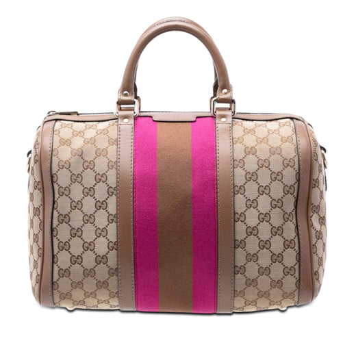 Medium GG Canvas Web Joy Boston Bag - Image 1