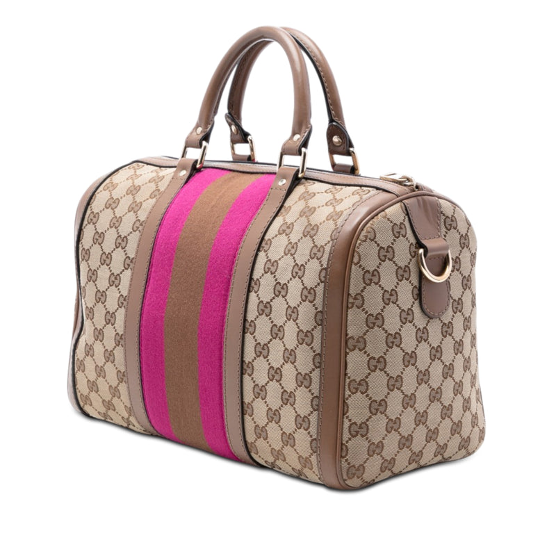 Medium GG Canvas Web Joy Boston Bag - Image 2