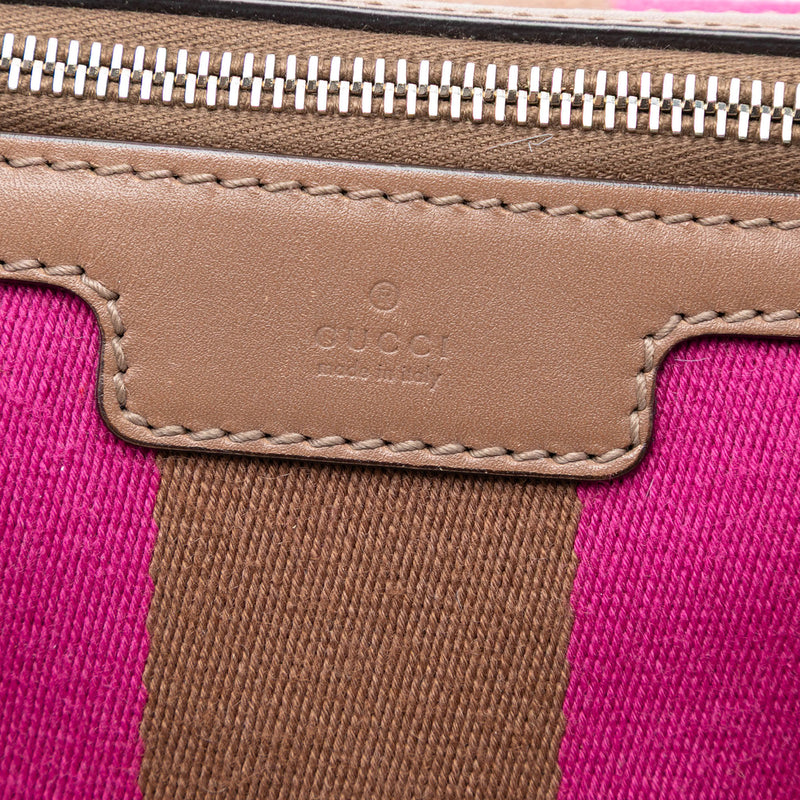 Medium GG Canvas Web Joy Boston Bag - Image 6