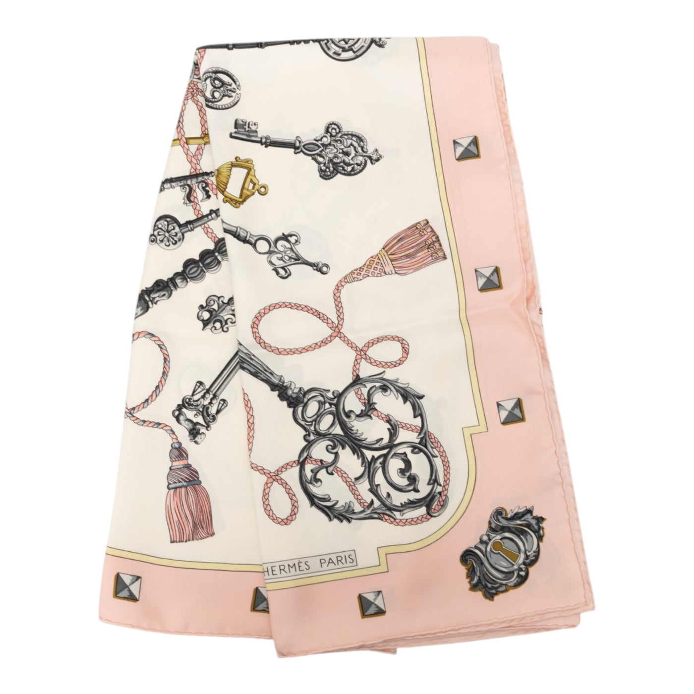 Les Cles Silk Scarf 90 - Image 1