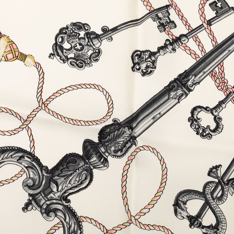 Les Cles Silk Scarf 90 - Image 4