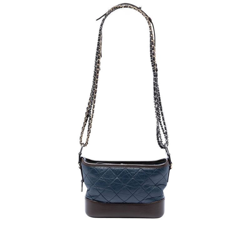 Small Bicolor Aged Calfskin Gabrielle Crossbody - Image 5
