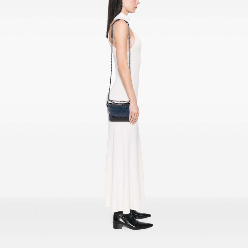 Small Bicolor Aged Calfskin Gabrielle Crossbody - Image 6