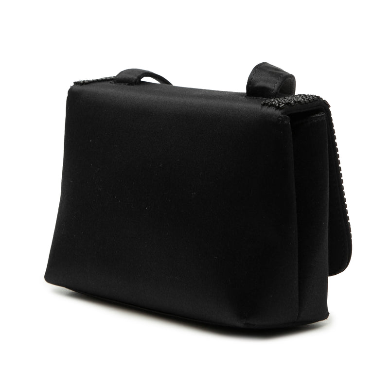 Mini Satin Beaded Flap Crossbody - Image 2