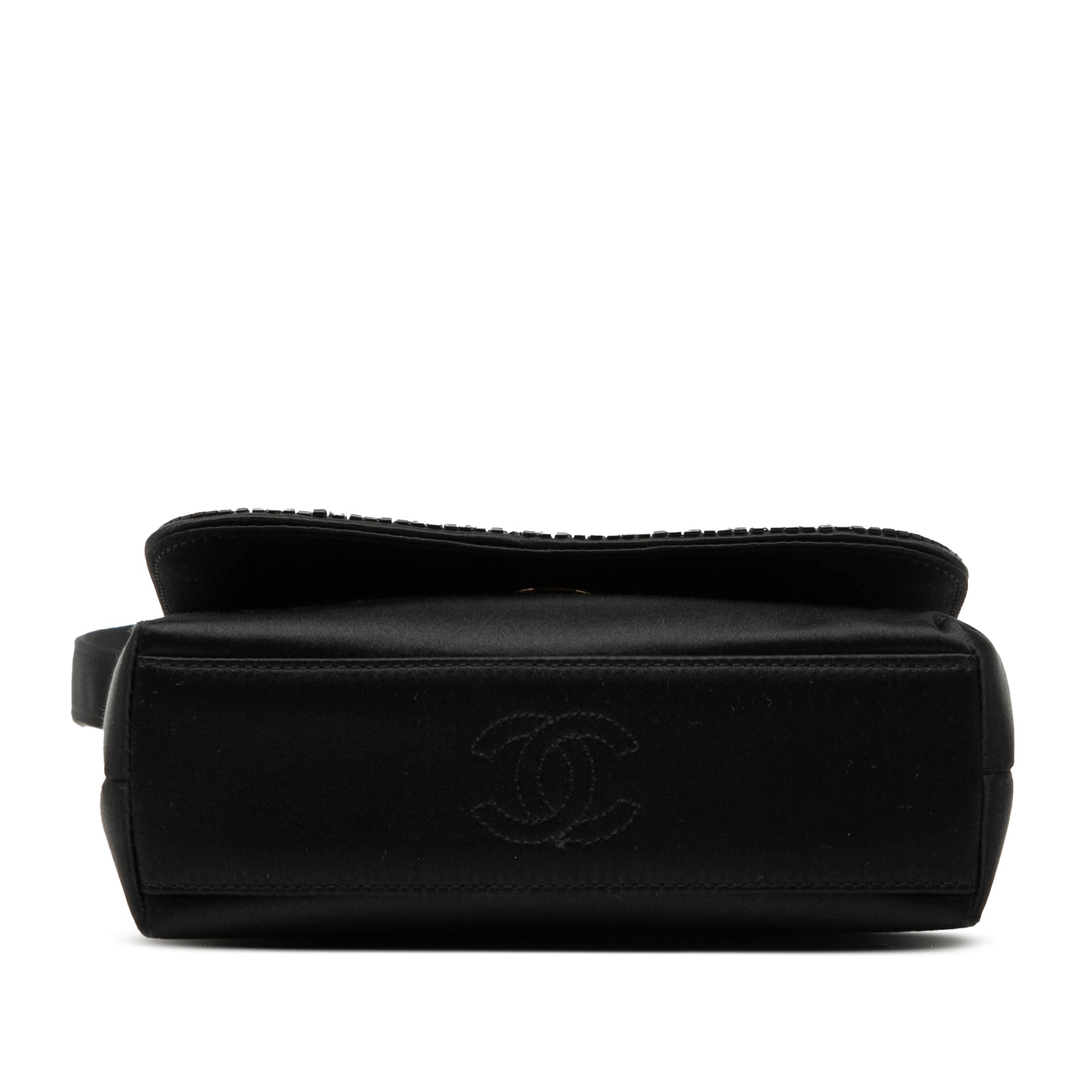 Mini Satin Beaded Flap Crossbody - Image 3