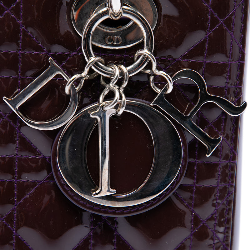 Medium Patent Cannage Lady Dior - Image 5