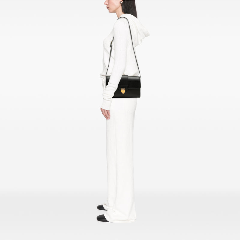 Grained Calfskin Flap Crossbody - Image 8