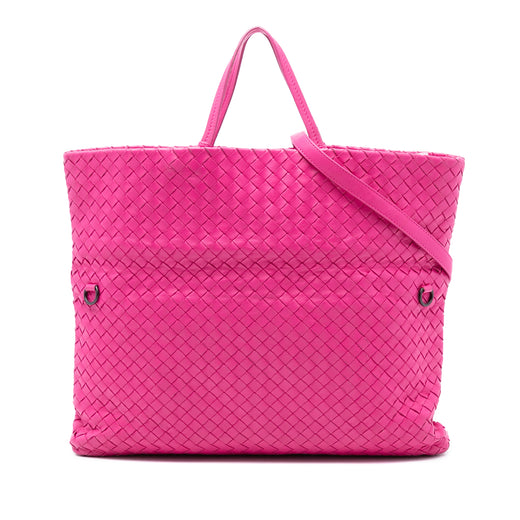 Nappa Intrecciato Fold Over Tote - Image 1
