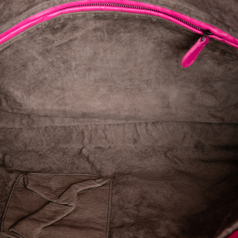 Nappa Intrecciato Fold Over Tote - Image 4