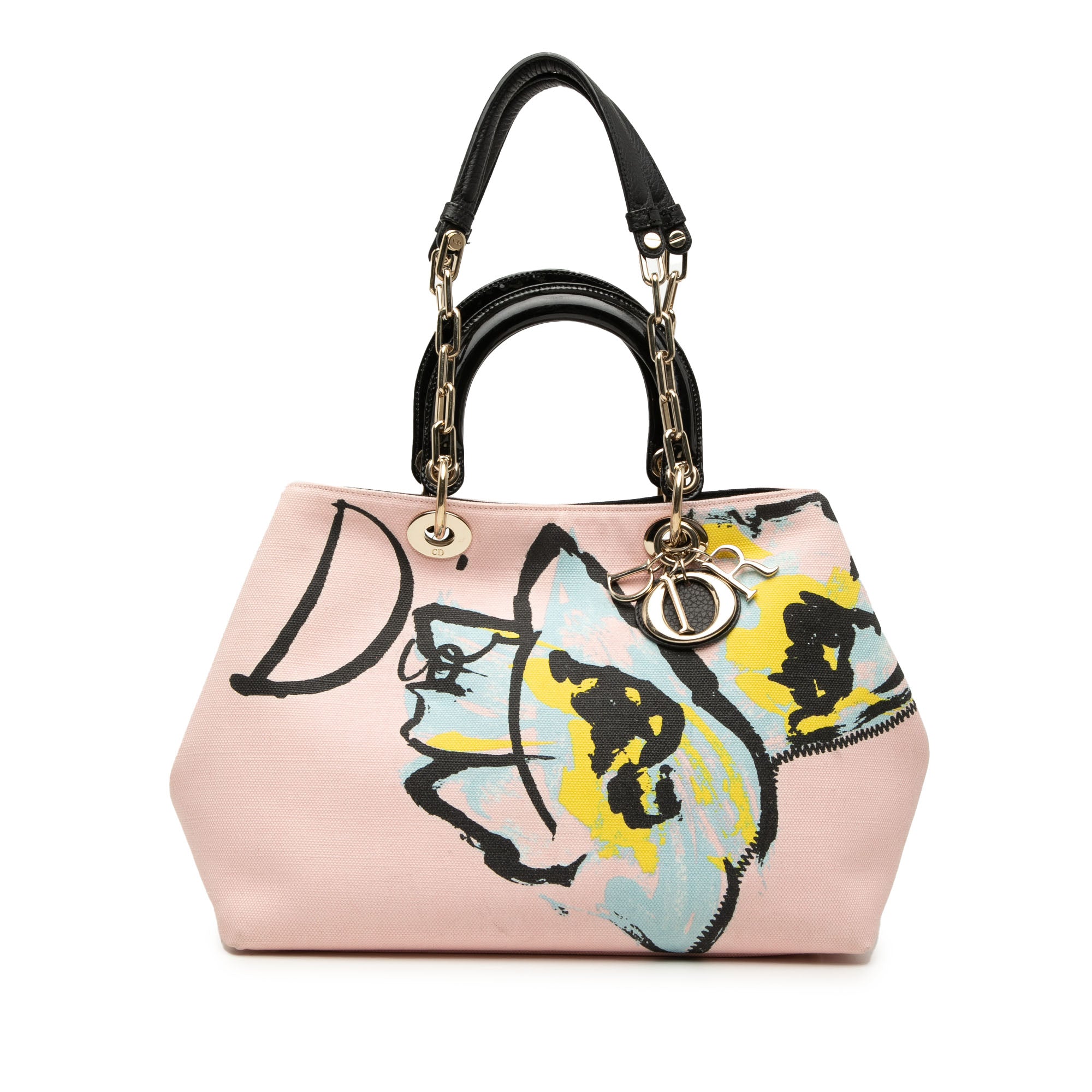 Limited Edition Medium Canvas Floral Printed Diorissimo Satchel - Image 1
