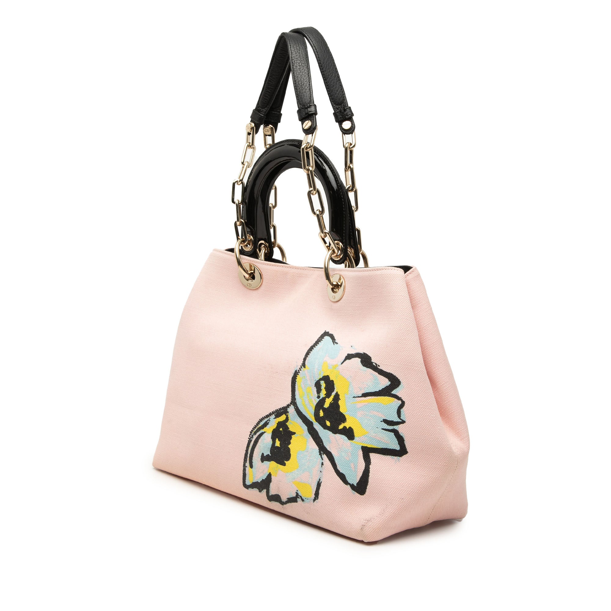 Limited Edition Medium Canvas Floral Printed Diorissimo Satchel - Image 2