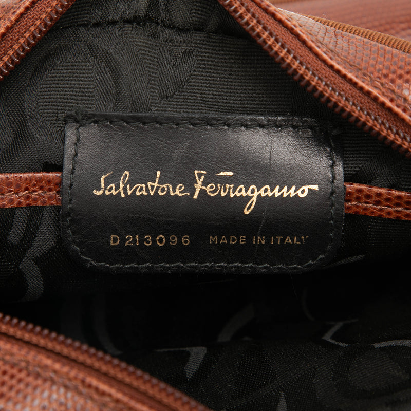 Lizard Embossed Leather Vara Crossbody - Image 5