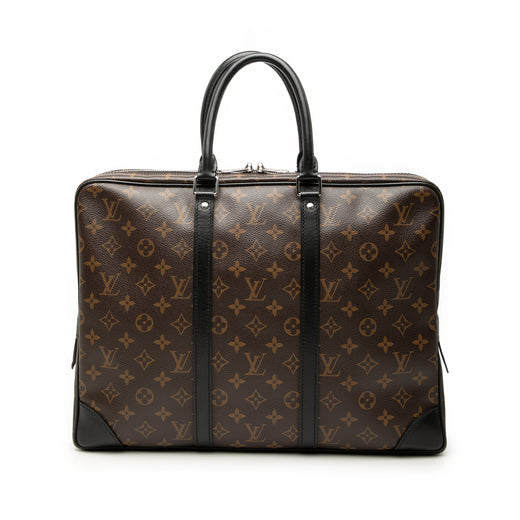 Monogram Macassar Porte Documents Voyage GM - Image 1