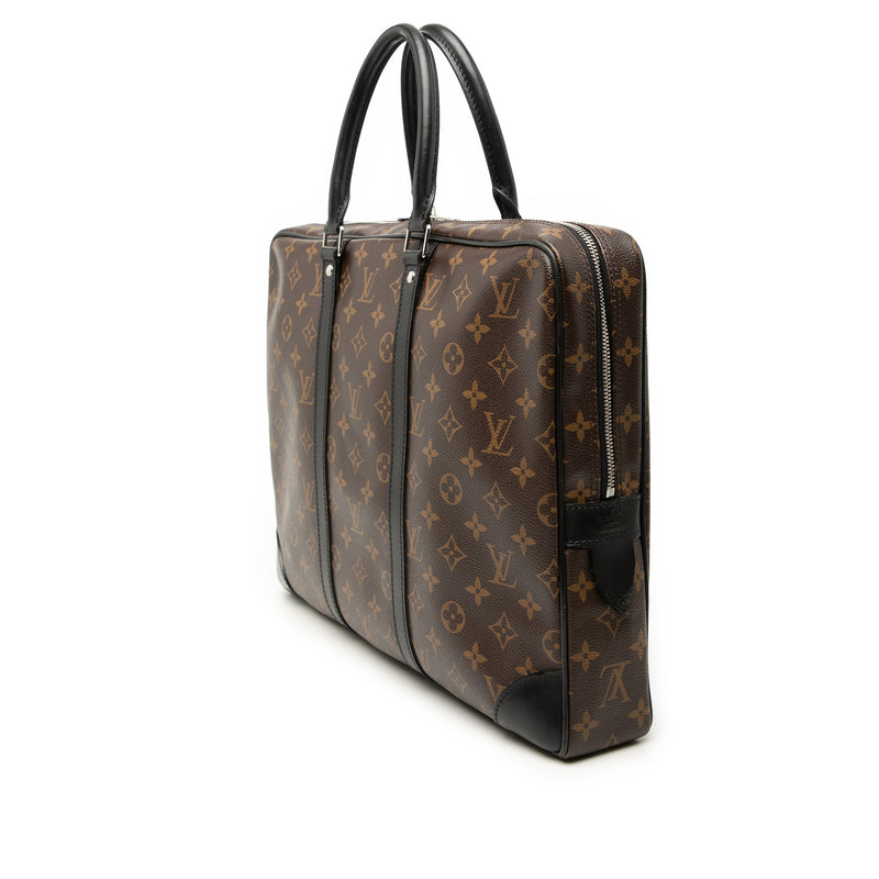 Monogram Macassar Porte Documents Voyage GM - Image 2