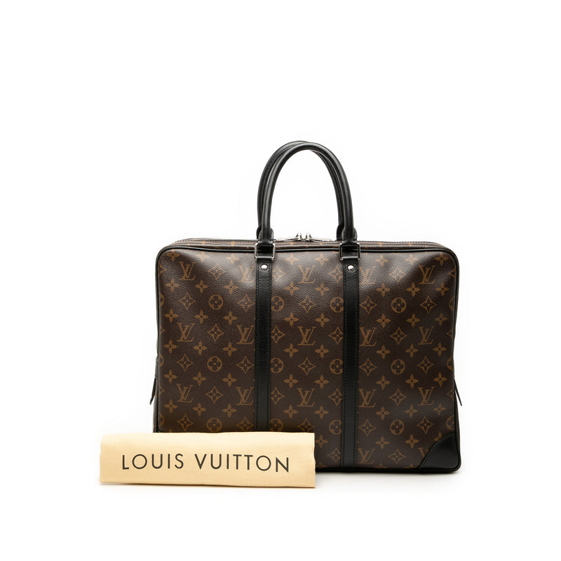 Monogram Macassar Porte Documents Voyage GM - Image 9
