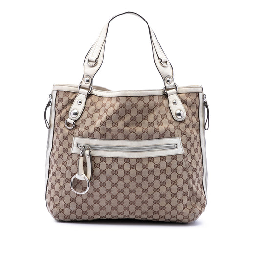 GG Canvas Icon Bit Zip Tote - Image 1