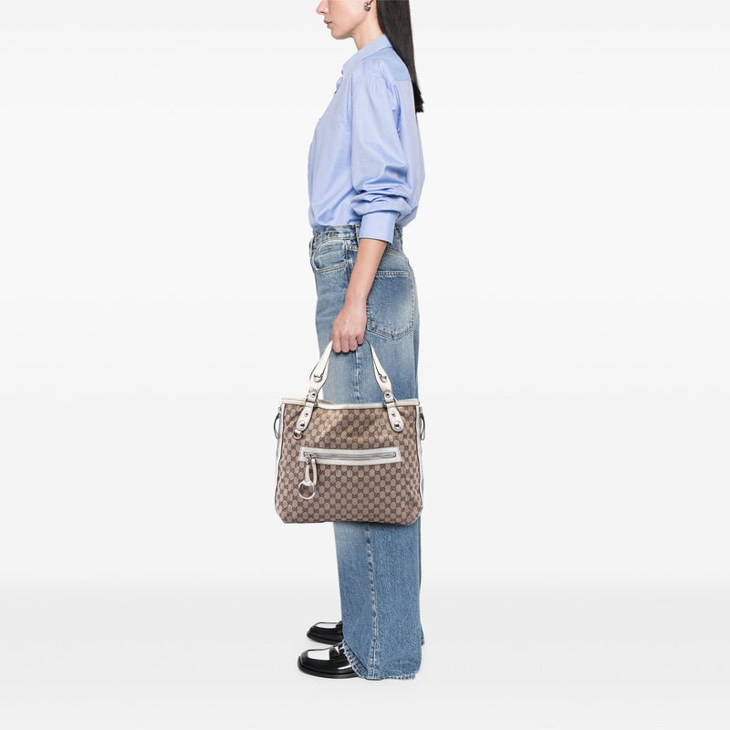 GG Canvas Icon Bit Zip Tote - Image 6