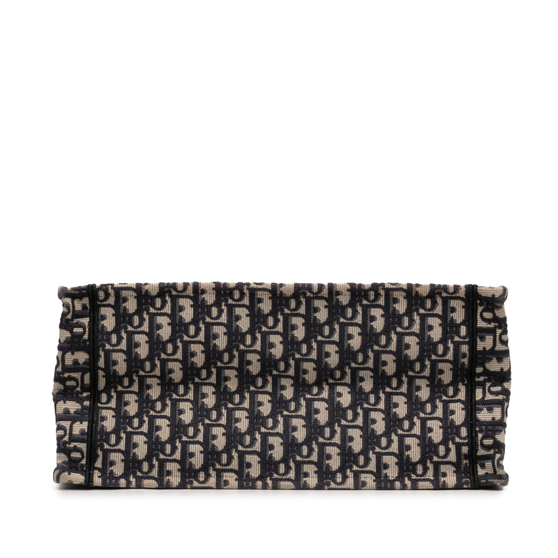 Medium Oblique Embroidered Canvas Book Tote - Image 3