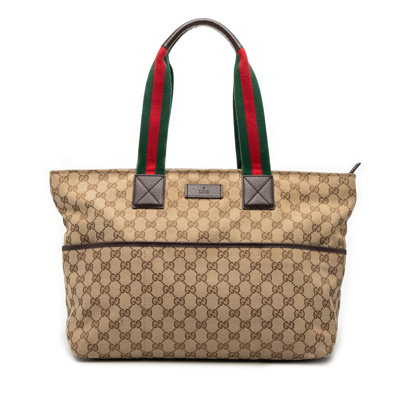 GG Canvas Web Tote - Image 1