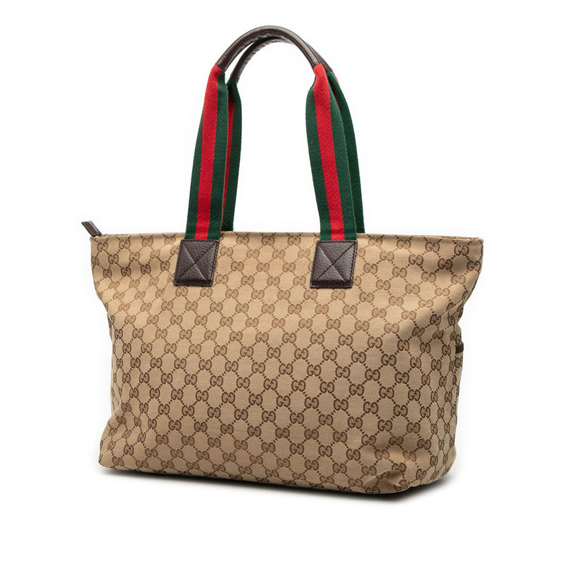 GG Canvas Web Tote - Image 2