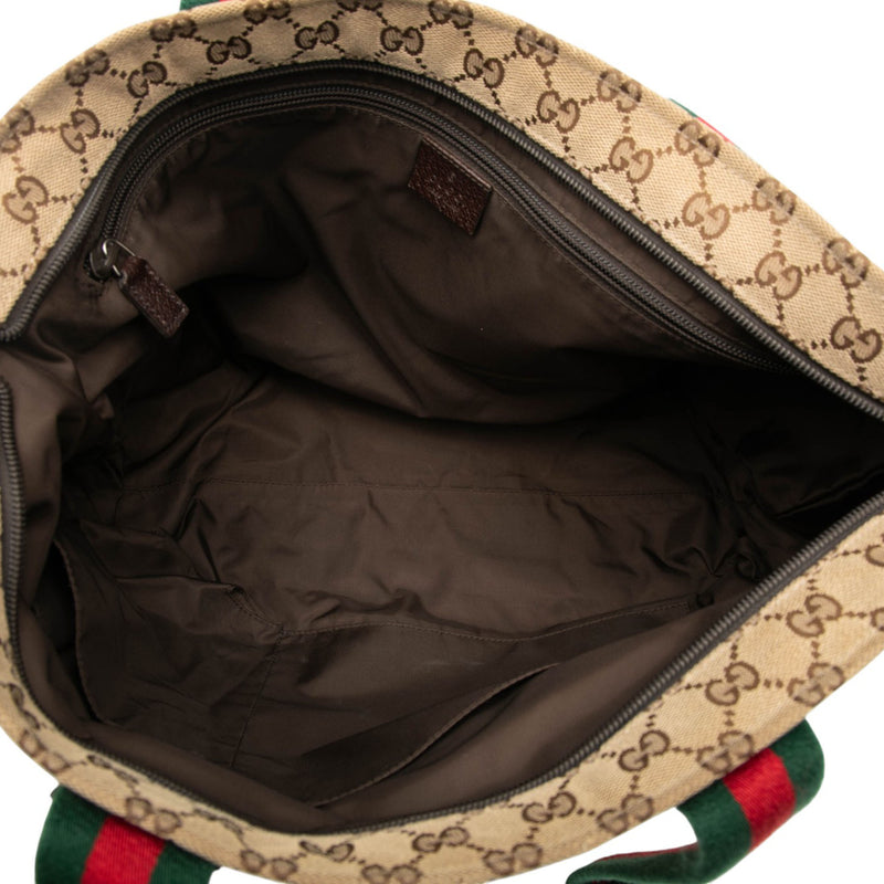 GG Canvas Web Tote - Image 4