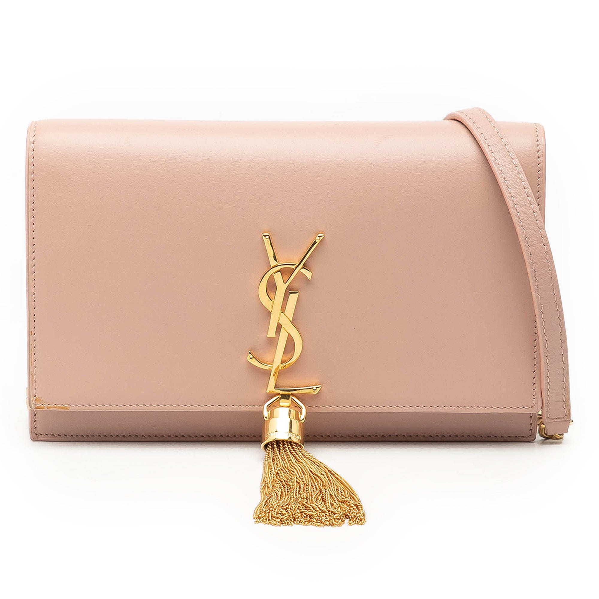 Smooth Calfskin Monogram Kate Tassel Wallet on Chain - Image 1