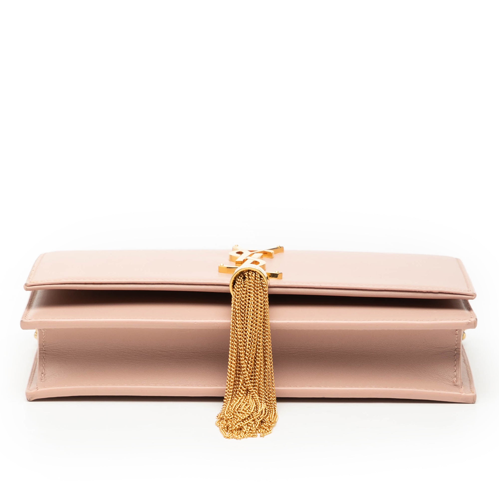 Smooth Calfskin Monogram Kate Tassel Wallet on Chain - Image 3