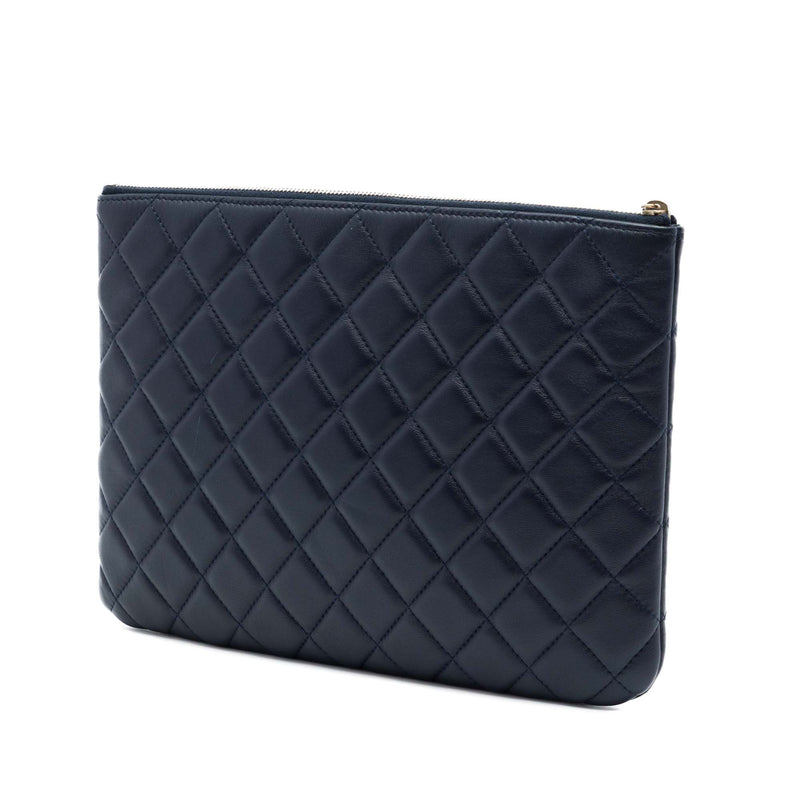 Medium Quilted Lambskin O Case Clutch - Image 2