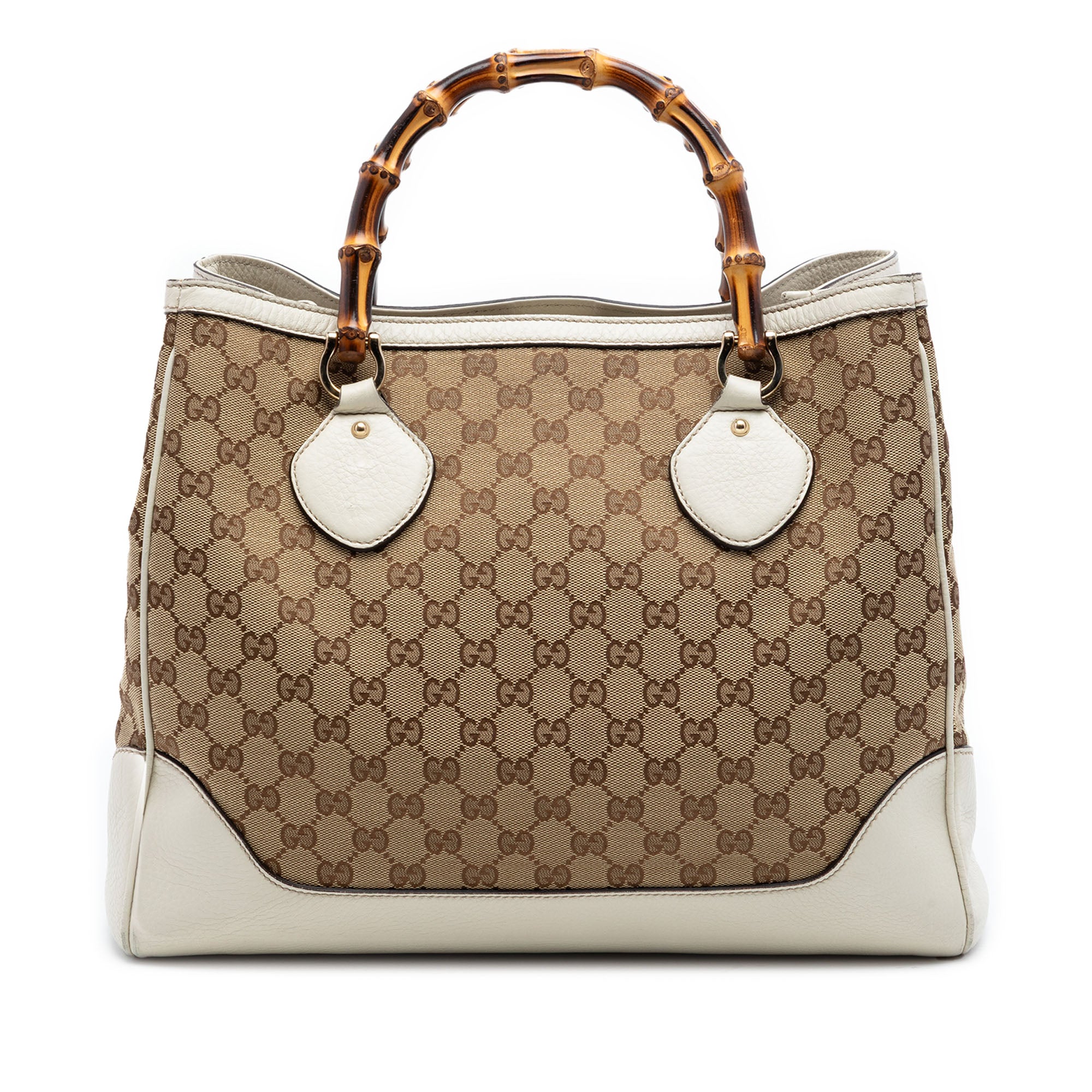 Medium GG Canvas Bamboo Diana Tote - Image 1