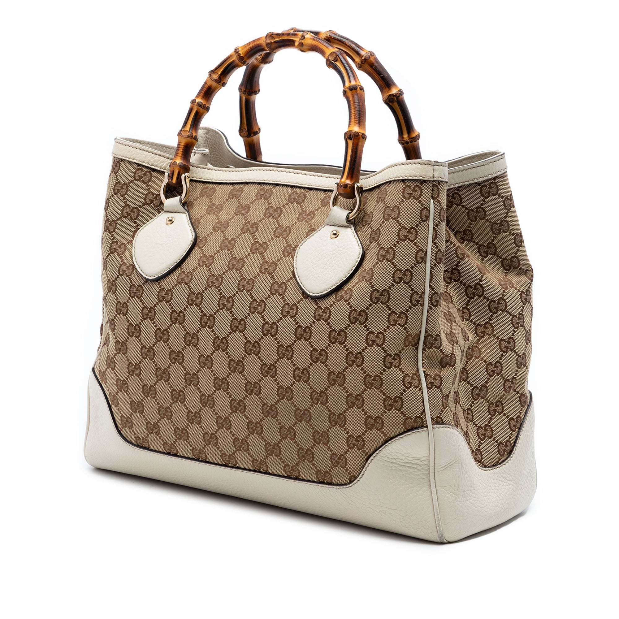 Medium GG Canvas Bamboo Diana Tote - Image 2