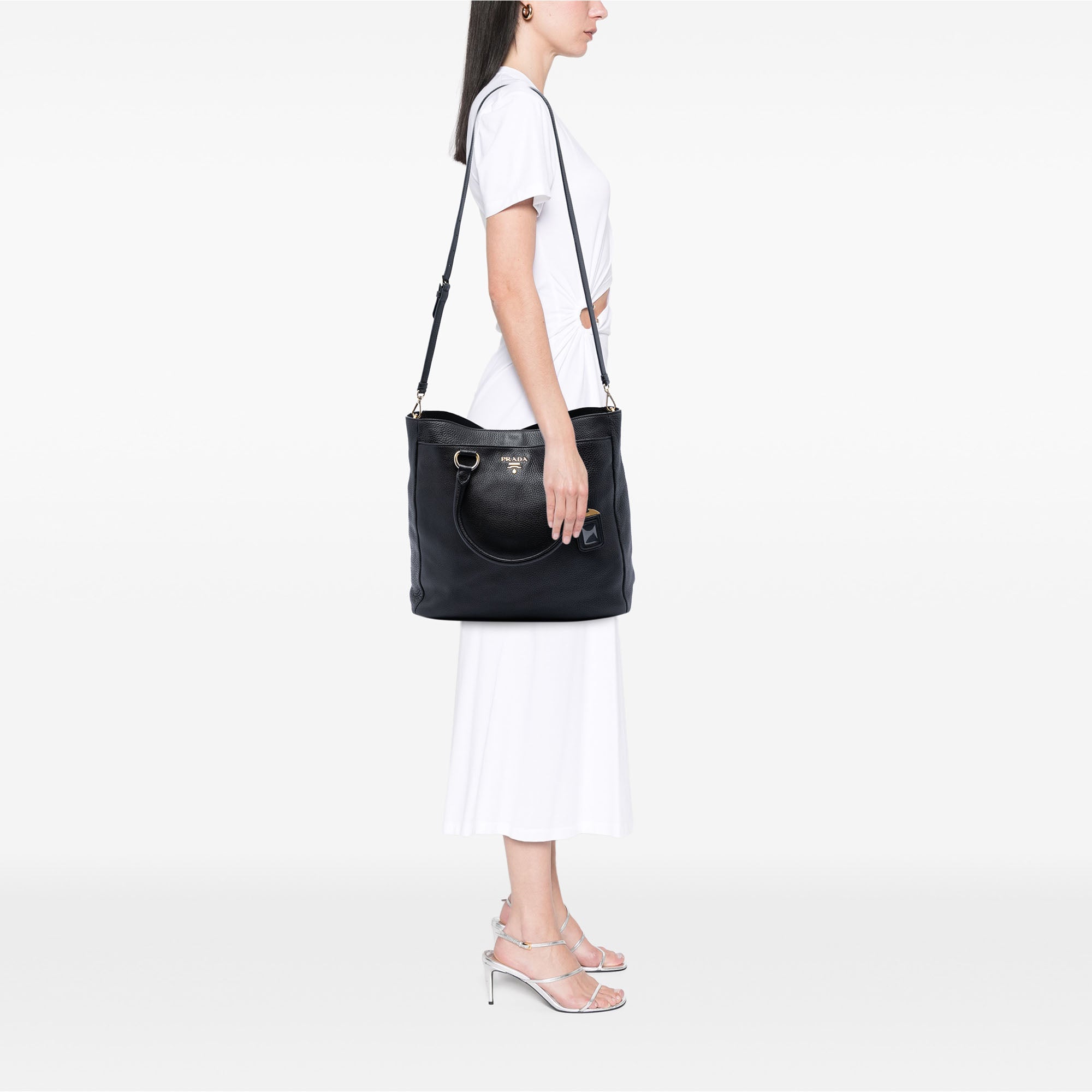 Vitello Daino Open Convertible Tote - Image 6