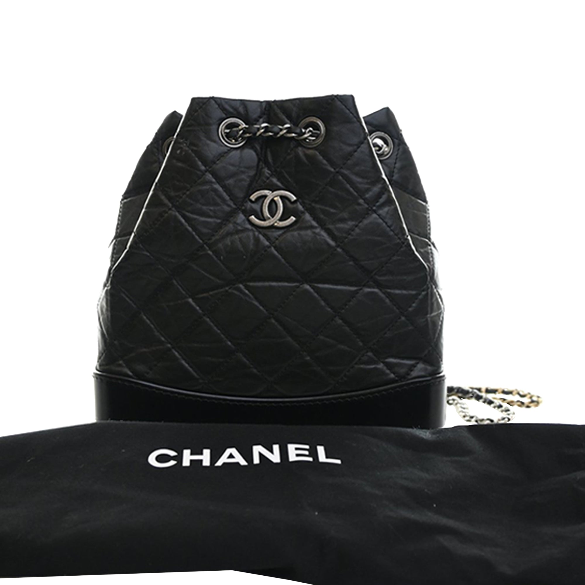 Small Quilted Aged Calfskin Gabrielle Backpack - Image 15