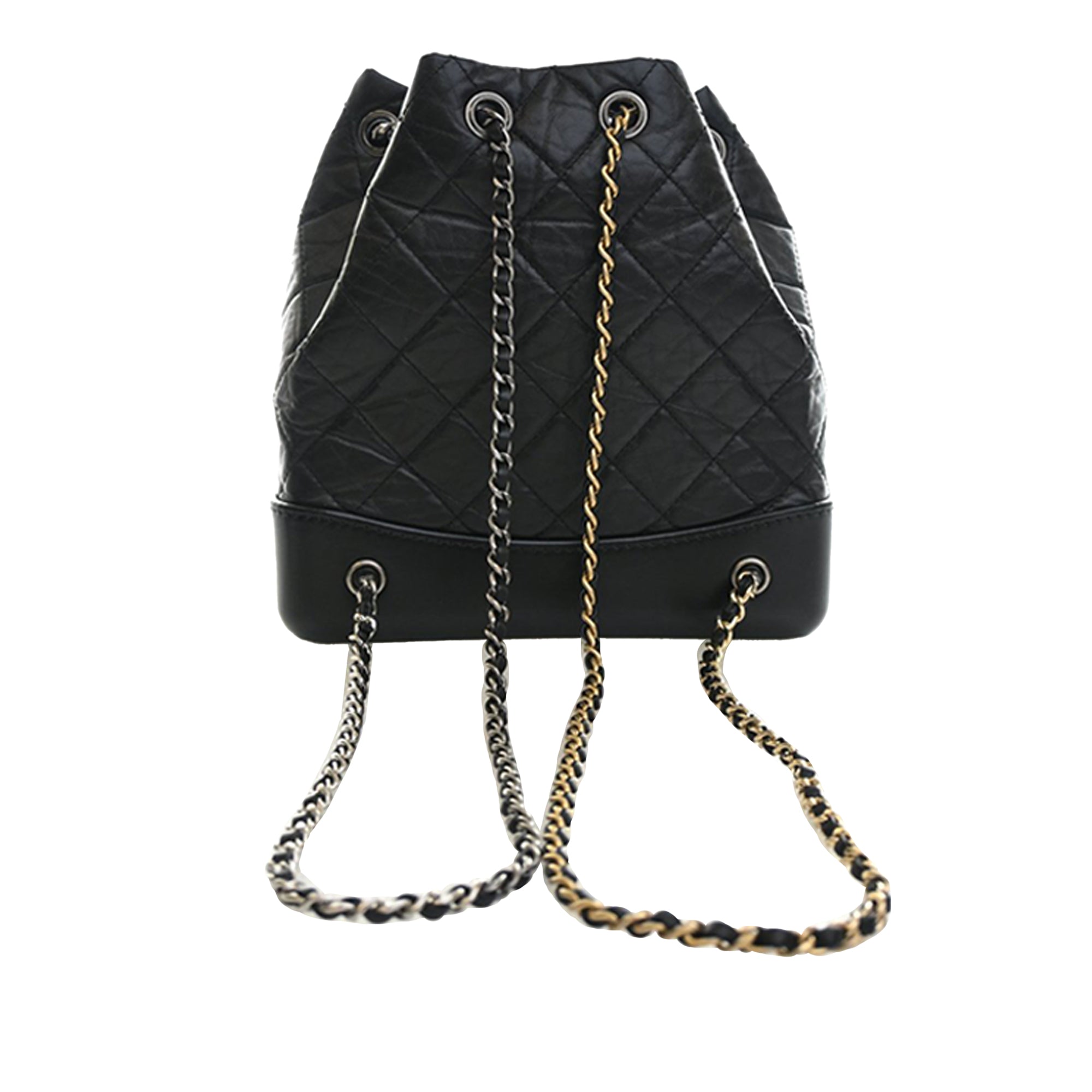 Small Quilted Aged Calfskin Gabrielle Backpack - Image 2