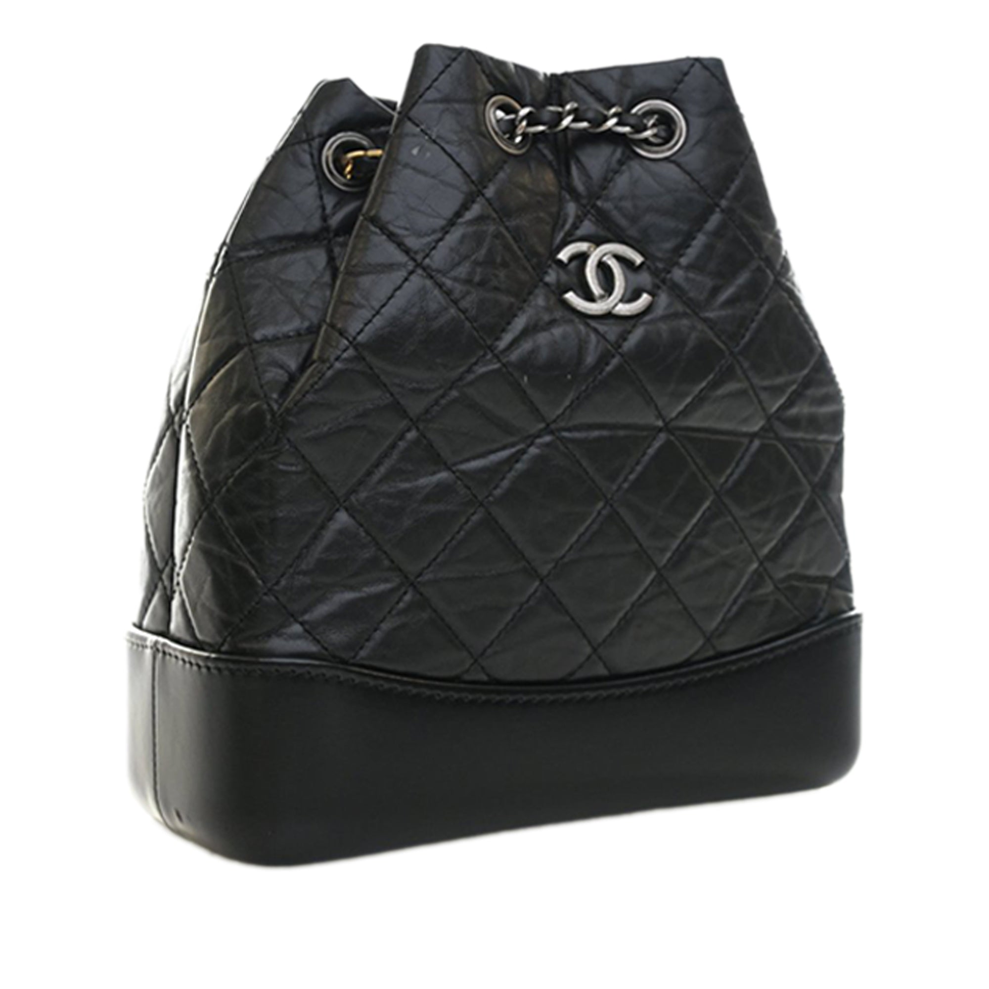Small Quilted Aged Calfskin Gabrielle Backpack - Image 3
