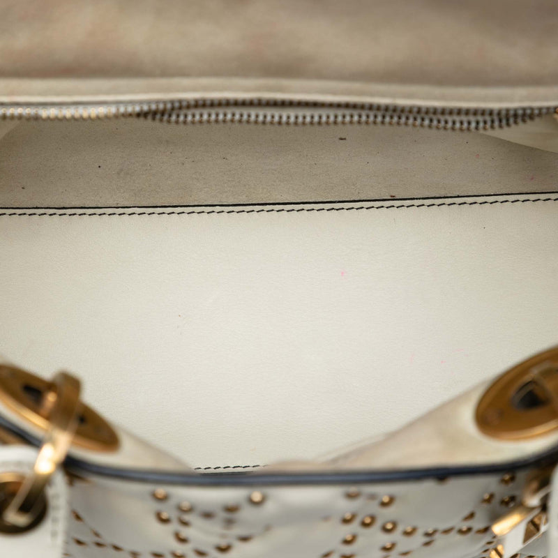 Medium Lambskin Cannage Studded Supple Lady Dior - Image 4