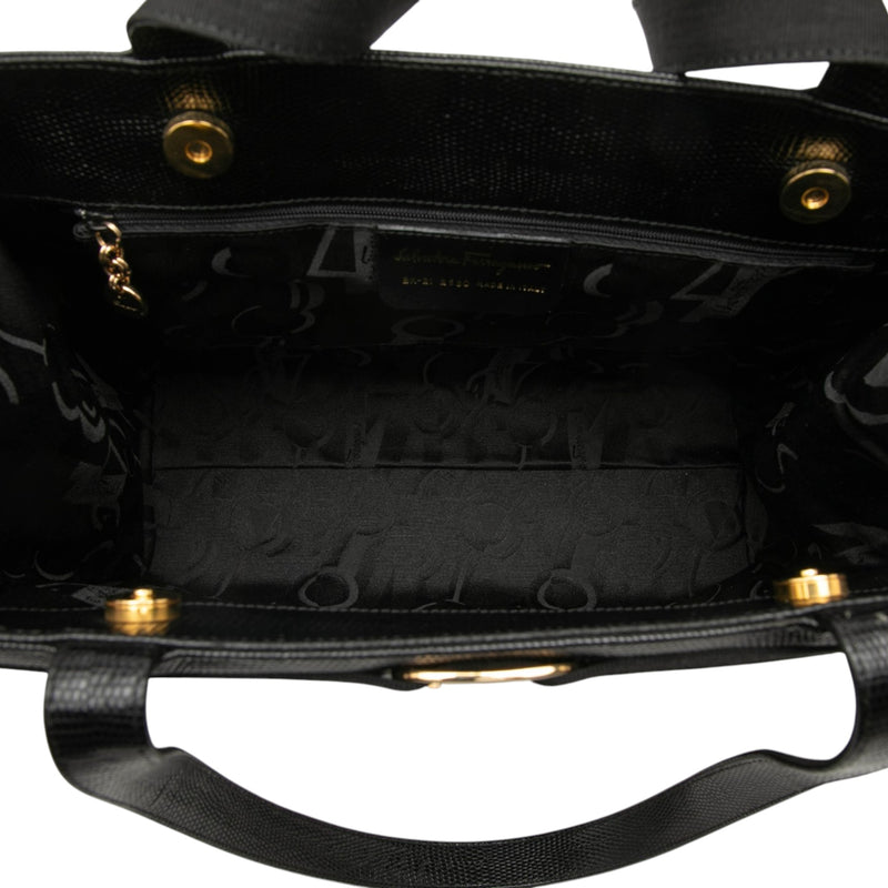 Lizard Embossed Leather Vara Tote - Image 4