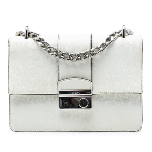 Small Saffiano Sound Lock Chain Crossbody - Image 1
