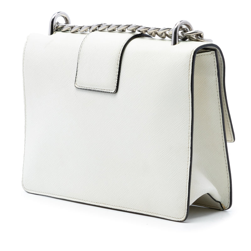 Small Saffiano Sound Lock Chain Crossbody - Image 2