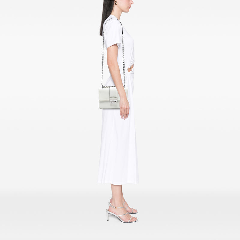 Small Saffiano Sound Lock Chain Crossbody - Image 7