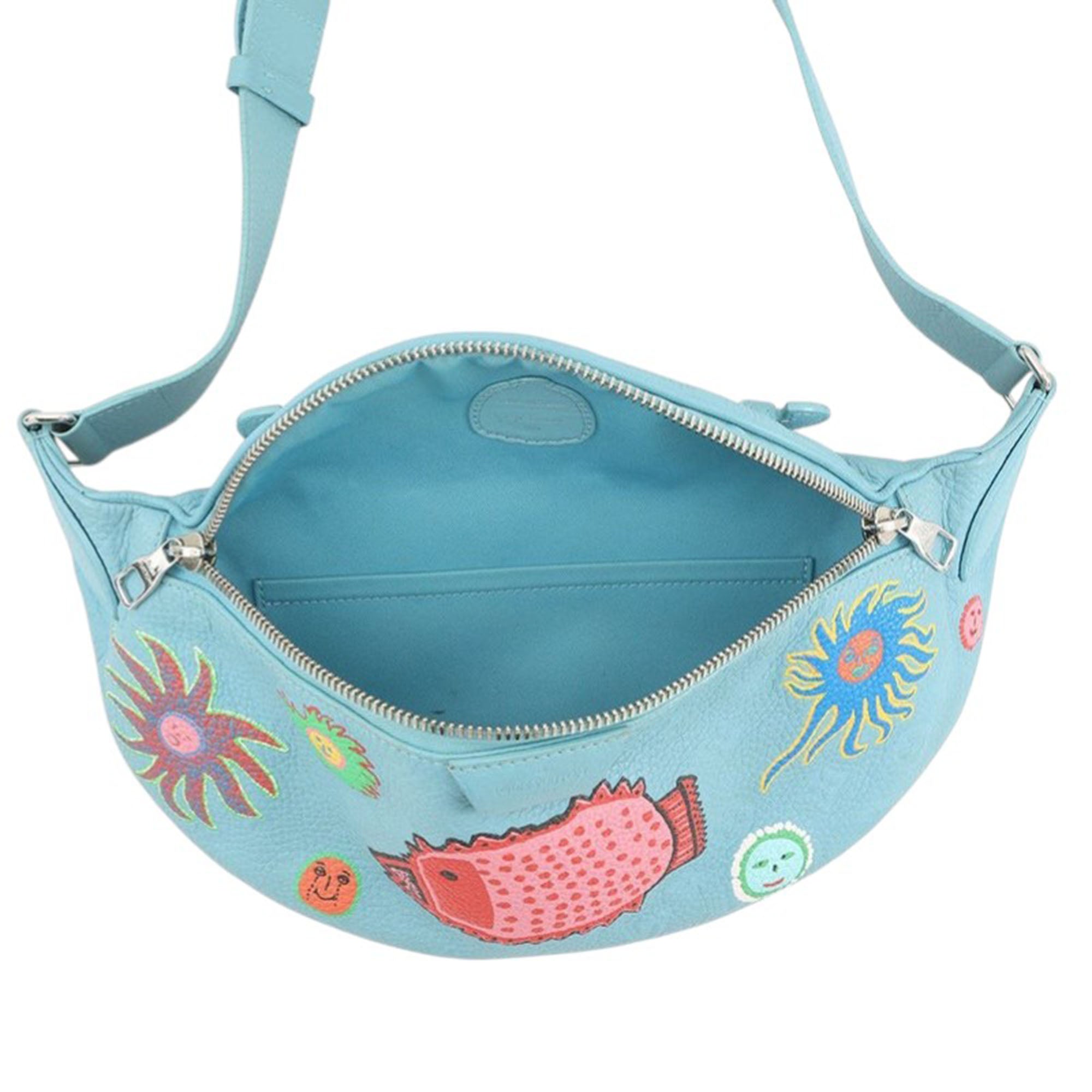 Yayoi Kusama Taurillon Faces Maxi Bumbag - Image 4