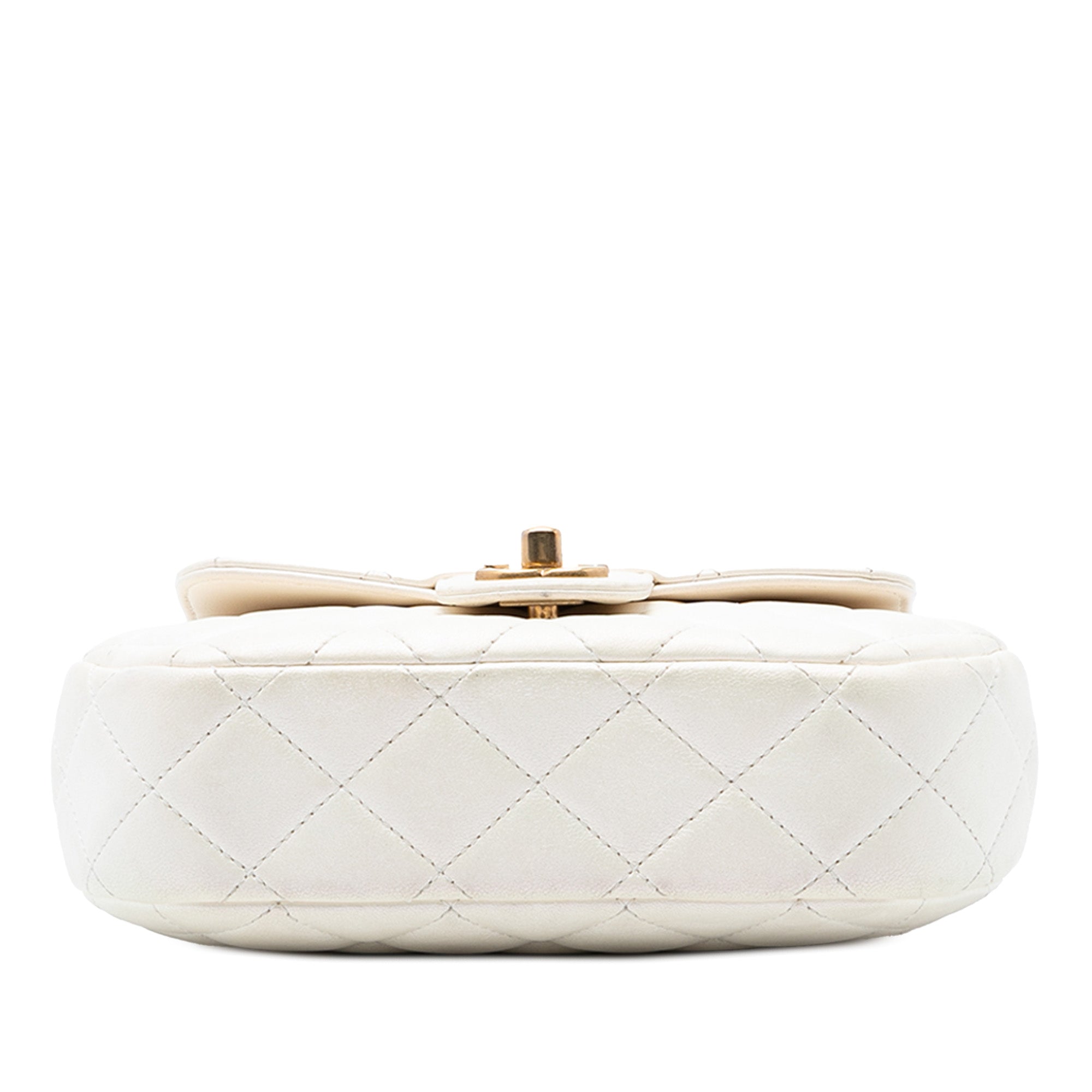 CC Quilted Lambskin Top Handle Bag - Image 3