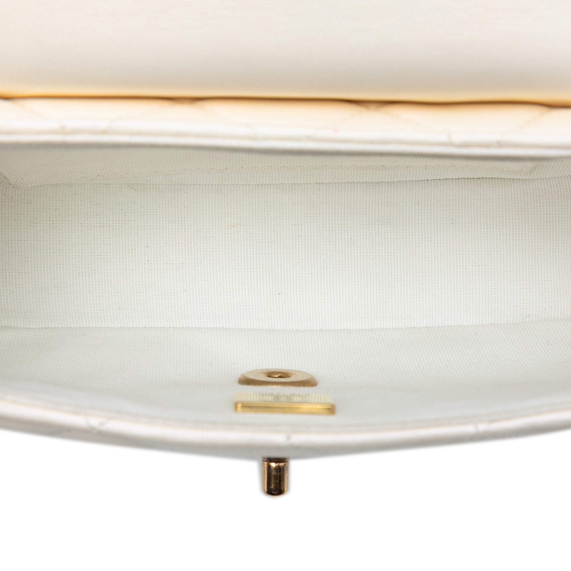 CC Quilted Lambskin Top Handle Bag - Image 4