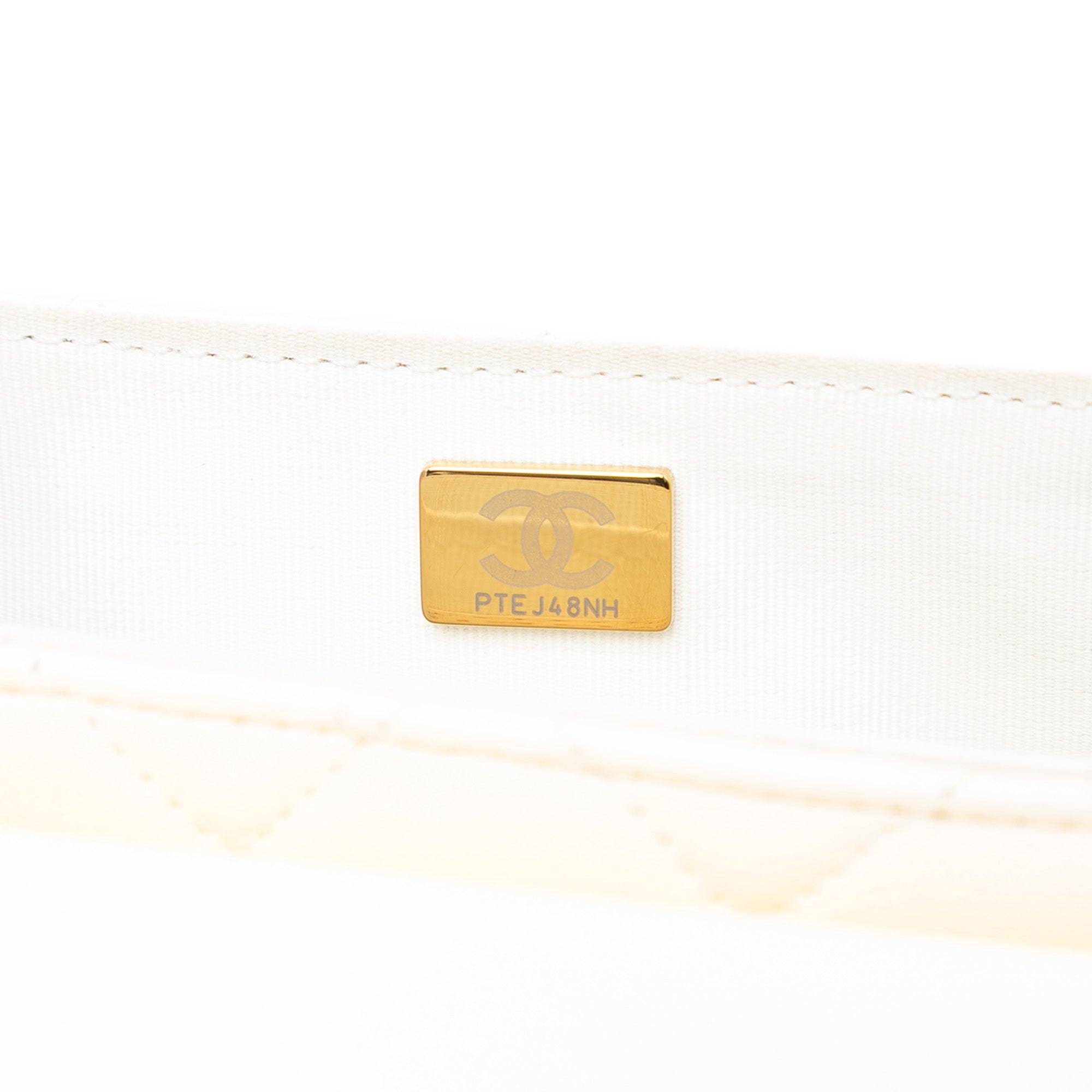 CC Quilted Lambskin Top Handle Bag - Image 6