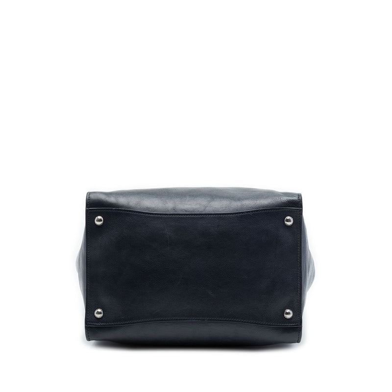 Glace Calf Twin Pocket Double Handle Satchel - Image 3