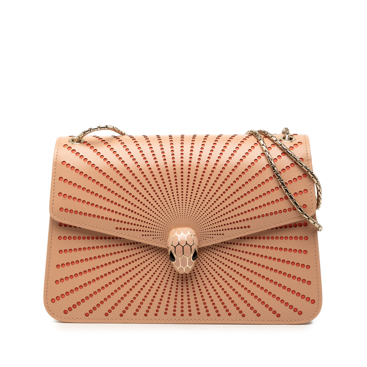 Medium Laser Cut Calfskin Diamond Blast Sunshine Serpenti Forever Shoulder Bag - Image 1