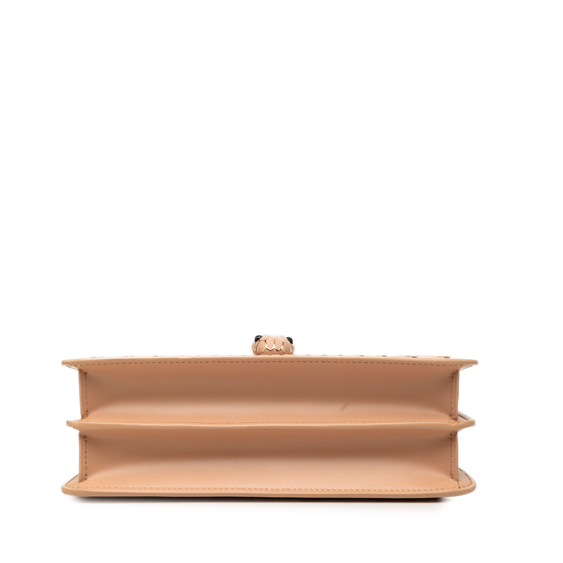 Medium Laser Cut Calfskin Diamond Blast Sunshine Serpenti Forever Shoulder Bag - Image 3
