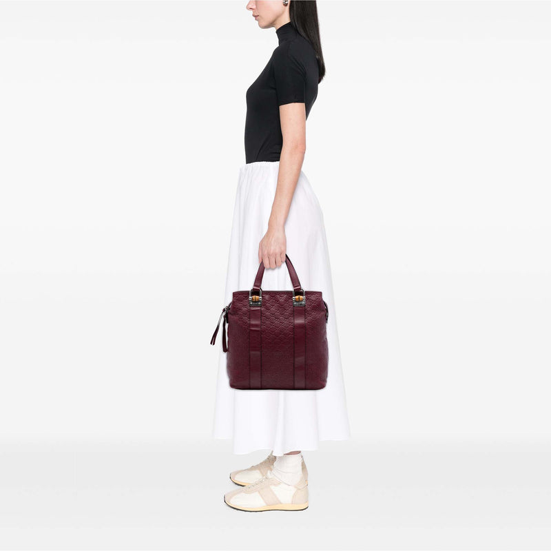 Guccissima Tender Bamboo Bar Tote - Image 7