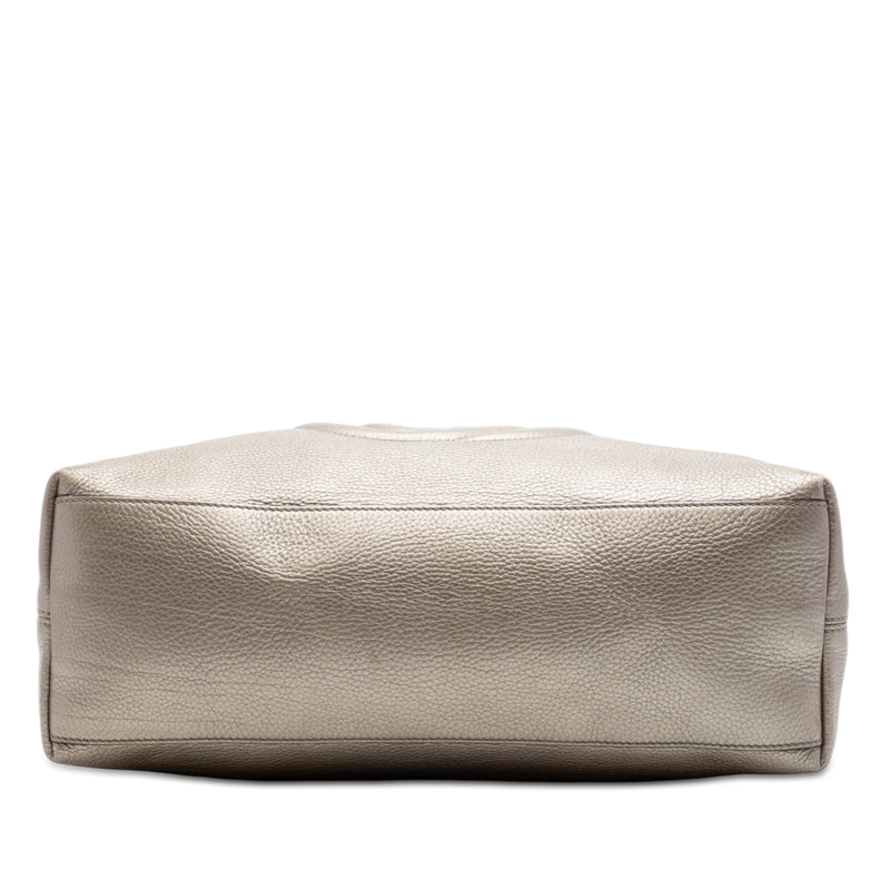 Medium Metallic Calfskin Soho Chain Tote - Image 3
