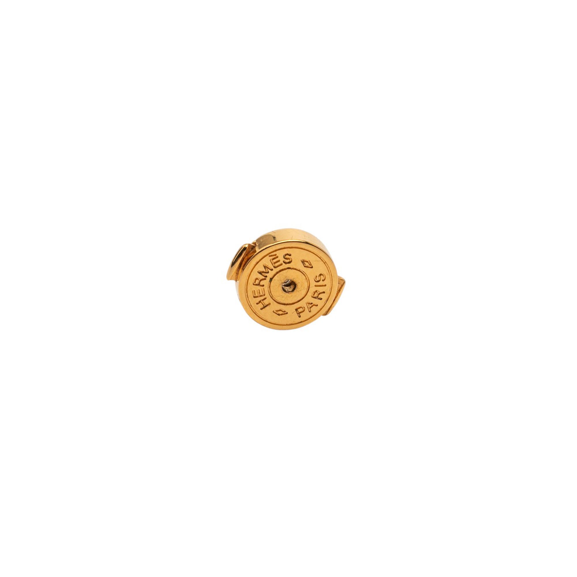 Gold Plated Barenia Loop Earrings - Image 4